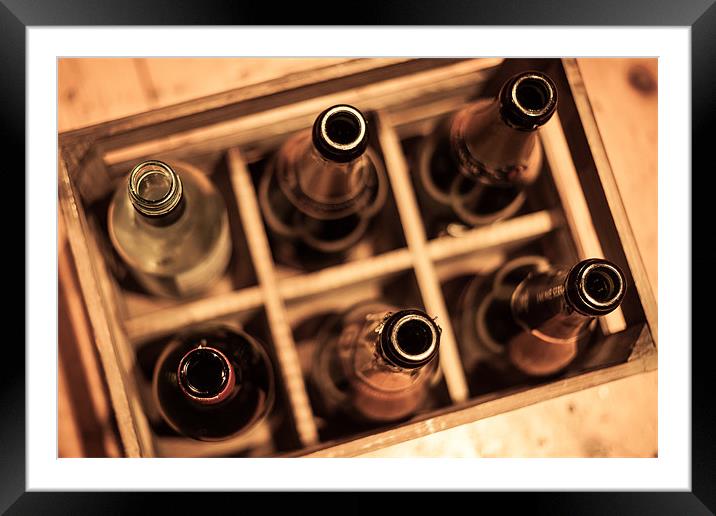 Bottles Framed Mounted Print by Sam Burton