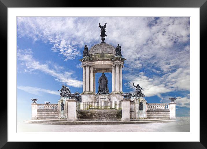 Victoria monument, Liverpool Framed Mounted Print by Rob Lester