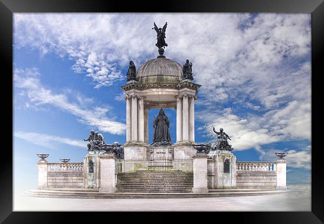 Victoria monument, Liverpool Framed Print by Rob Lester