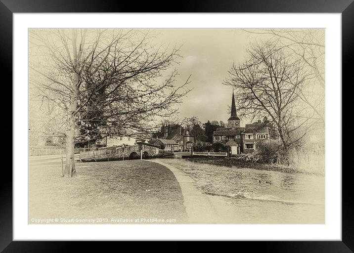 Eynsford Village Framed Mounted Print by Stuart Gennery