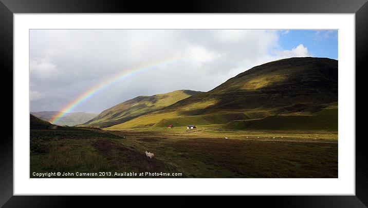The Majestic Parallel Roads of Glen Roy Framed Mounted Print by John Cameron