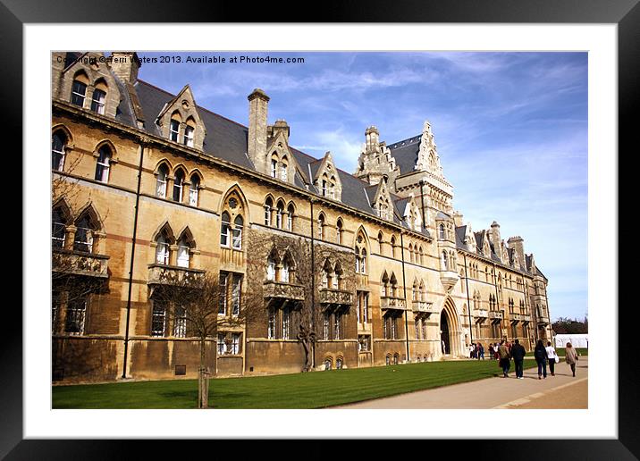 Meadow Building Christ Church College Oxford Framed Mounted Print by Terri Waters