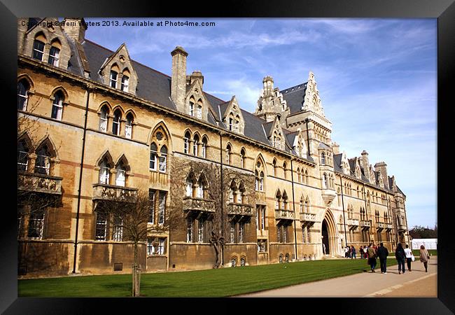 Meadow Building Christ Church College Oxford Framed Print by Terri Waters