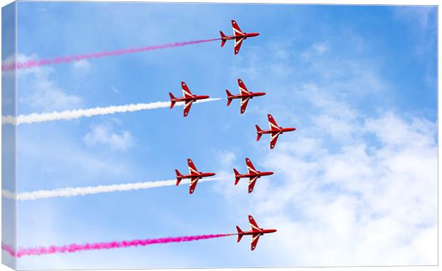 The Red Arrows Canvas Print by Hippy Soul