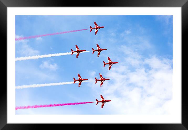 The Red Arrows Framed Mounted Print by Hippy Soul