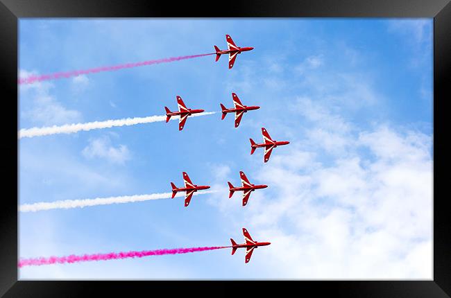 The Red Arrows Framed Print by Hippy Soul