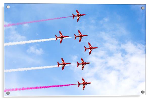 The Red Arrows Acrylic by Hippy Soul