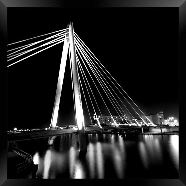 Marine Bridge Southport Framed Print by Wayne Molyneux