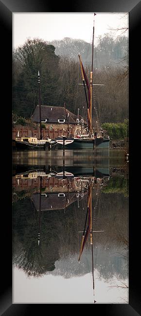 Medway Reflection Framed Print by Rupert Gladstone