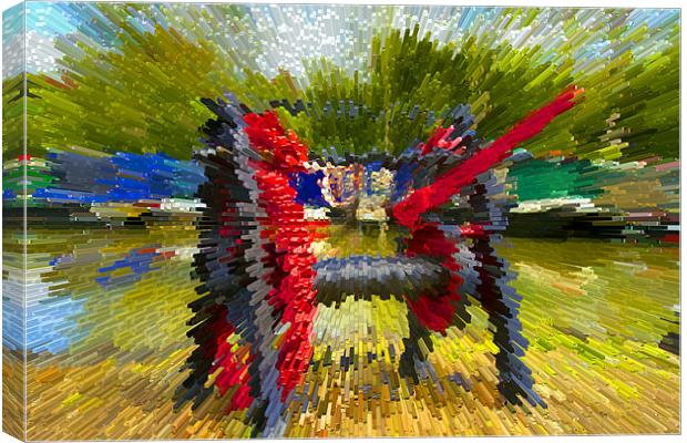Abstract Winch at Braunston Canvas Print by Bill Simpson