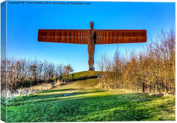 Angel of the North Canvas Print by Trevor Kersley RIP
