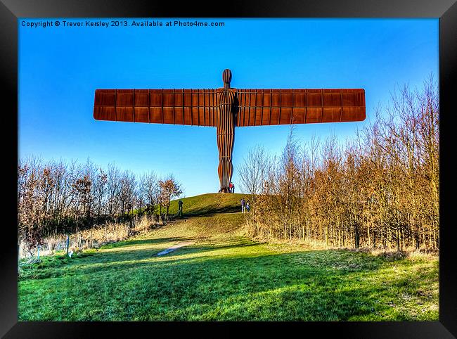 Angel of the North Framed Print by Trevor Kersley RIP