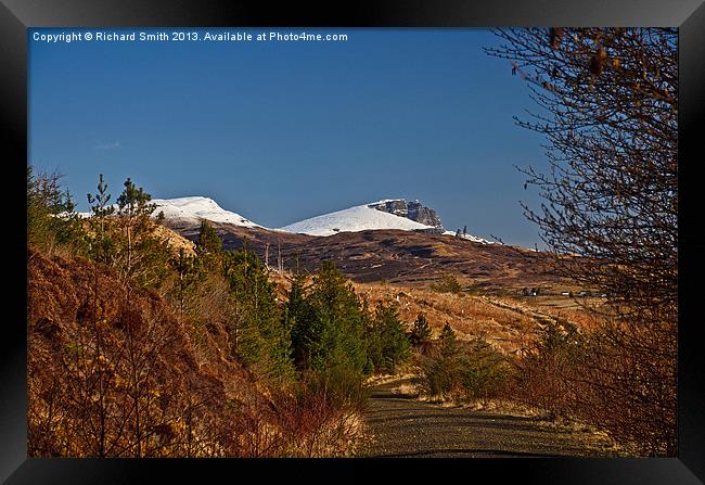 DSC_4312 Snow capped Storr Framed Print by Richard Smith