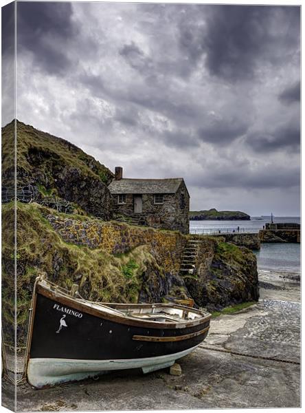 Mullion Cove and Harbour Canvas Print by Mike Gorton