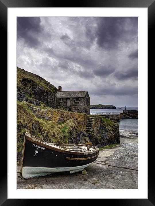 Mullion Cove and Harbour Framed Mounted Print by Mike Gorton