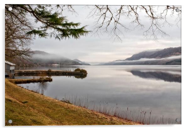 Rolling Mist (Loch Ness Scotland) Acrylic by raymond mcbride
