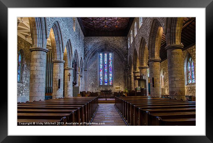 St. Machars Cathedral Framed Mounted Print by Vicky Mitchell