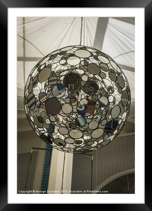 Glitterball Framed Mounted Print by George Davidson
