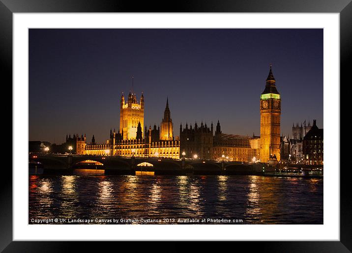 Westminster, London Framed Mounted Print by Graham Custance
