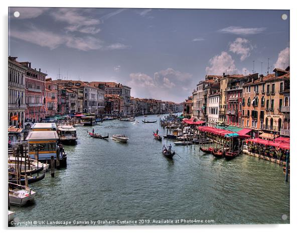 Grand Canal, Venice, Italy Acrylic by Graham Custance