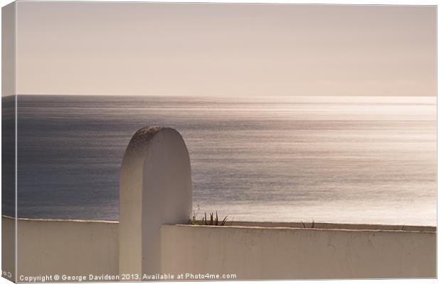 Sea of Steel Canvas Print by George Davidson