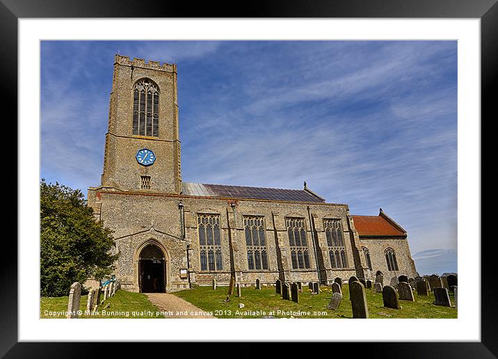 Swanton Morley Church Framed Mounted Print by Mark Bunning