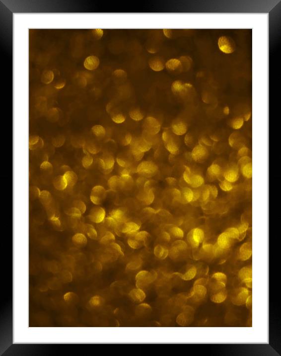 glittering gold Framed Mounted Print by Heather Newton