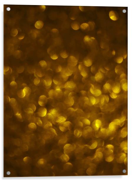glittering gold Acrylic by Heather Newton