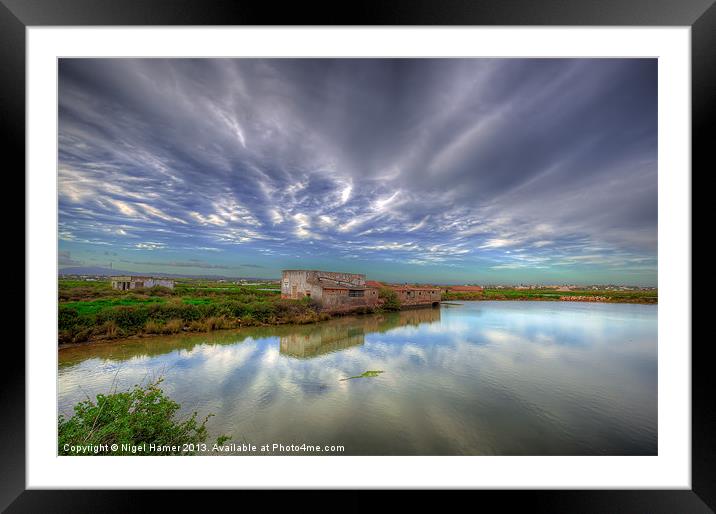 Fuseta Lagoon Framed Mounted Print by Wight Landscapes