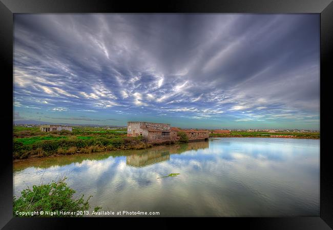 Fuseta Lagoon Framed Print by Wight Landscapes