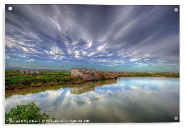 Fuseta Lagoon Acrylic by Wight Landscapes