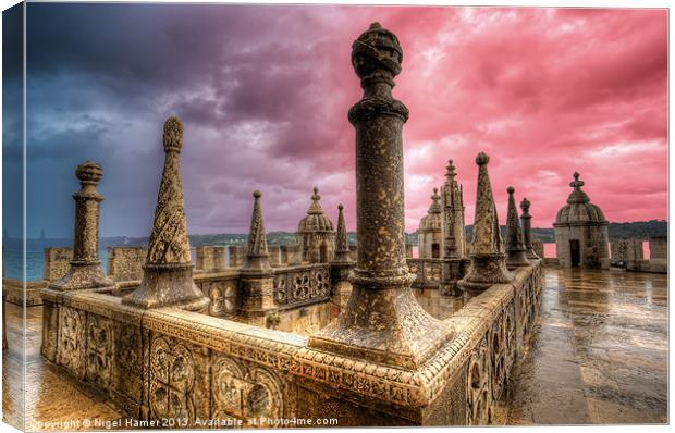 Tower of Belem Canvas Print by Wight Landscapes