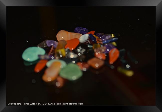 Gemstones Framed Print by Telmo Zaldivar Jr