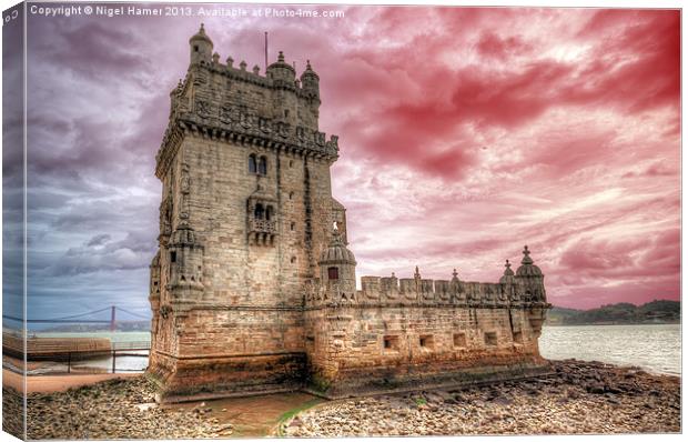Tower of Belem Canvas Print by Wight Landscapes