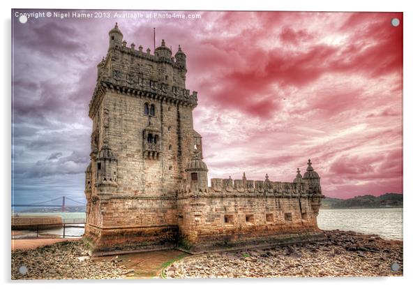 Tower of Belem Acrylic by Wight Landscapes