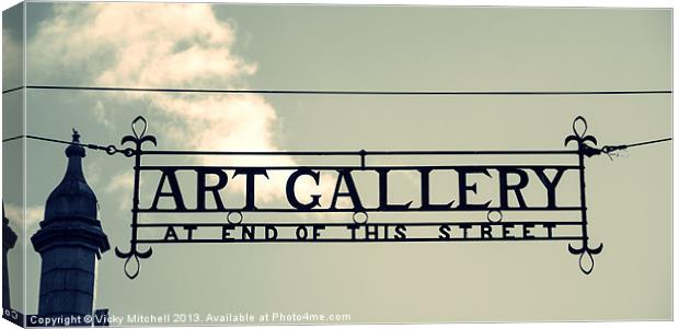 Art Gallery 2 Canvas Print by Vicky Mitchell