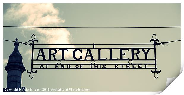 Art Gallery 2 Print by Vicky Mitchell