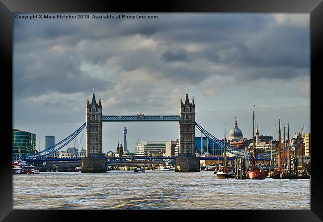 Tower Bridge, London Framed Print by Mary Fletcher