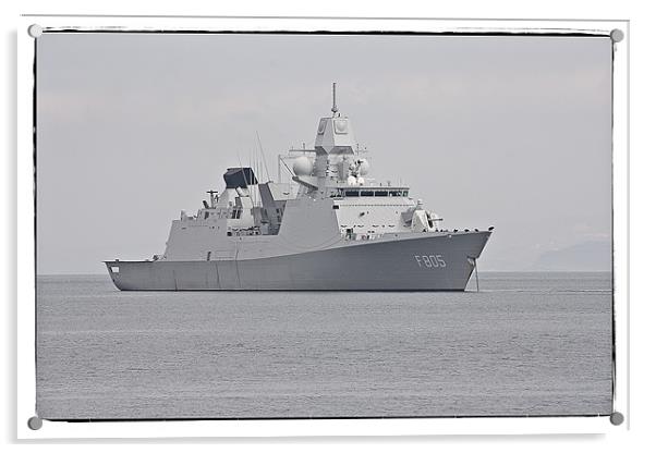 HNLMS Evertsen (F805) Acrylic by jane dickie
