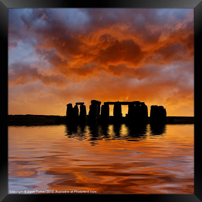 Stonehenge Framed Print by Dave Turner