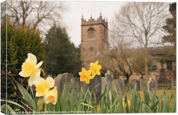 St. Michael`s in Spring Canvas Print by Sean Wareing