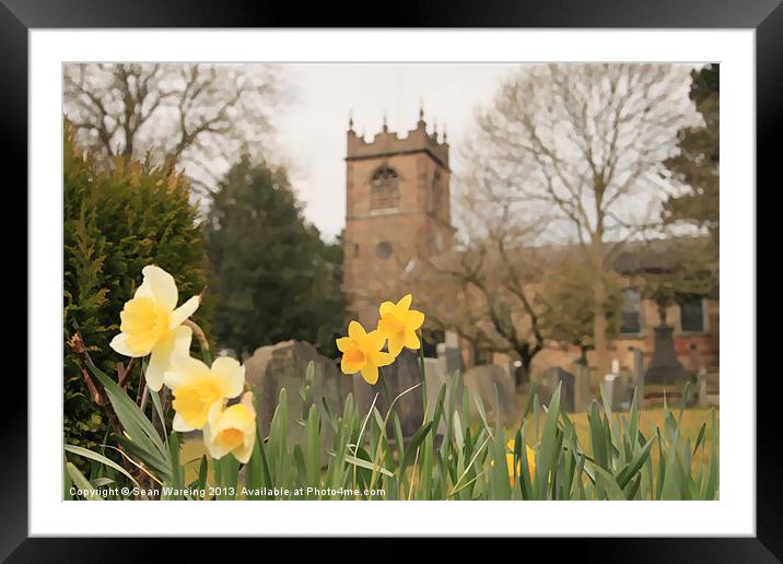 St. Michael`s in Spring Framed Mounted Print by Sean Wareing