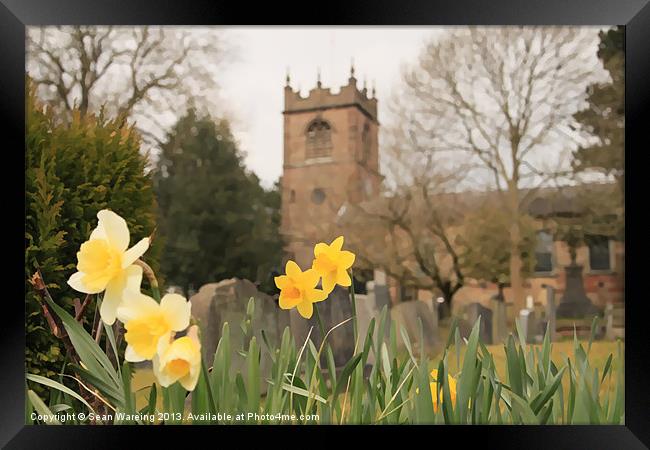 St. Michael`s in Spring Framed Print by Sean Wareing