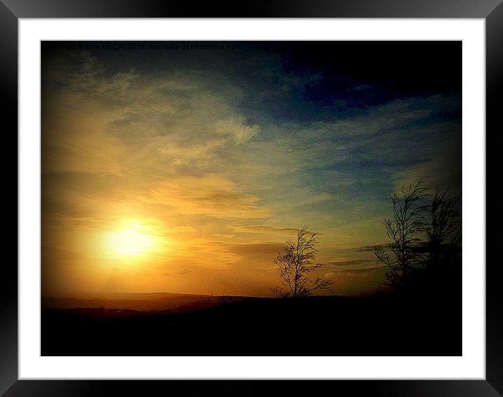 last light of day Framed Mounted Print by dale rys (LP)