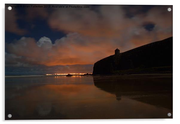 Mussenden Temple Acrylic by Brian Fullerton
