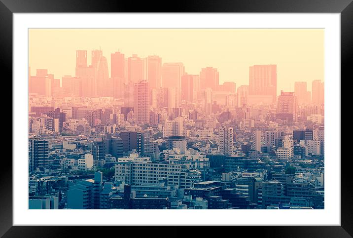 Shinjuku, Tokyo Framed Mounted Print by Martin Irwin