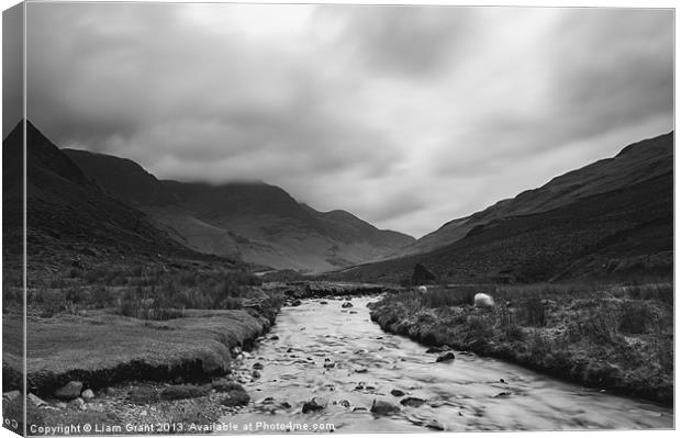 Gatesgarthdale Beck. Honister Pass, Lake District, Canvas Print by Liam Grant