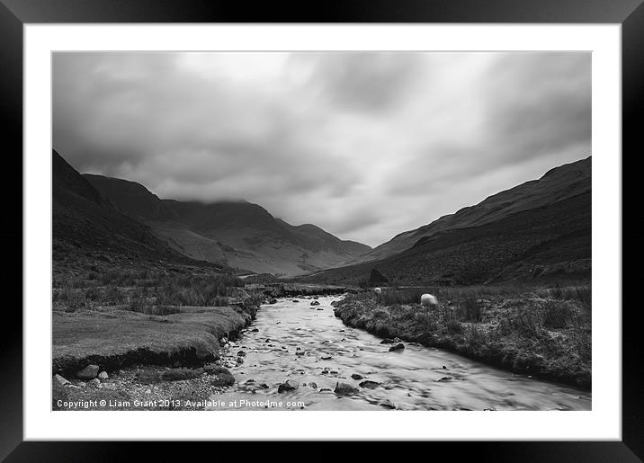Gatesgarthdale Beck. Honister Pass, Lake District, Framed Mounted Print by Liam Grant