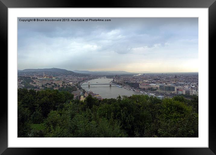 Budapest Framed Mounted Print by Brian Macdonald