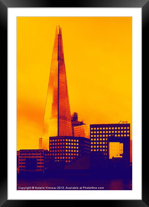 Modern - The Shard London England Framed Mounted Print by Natalie Kinnear